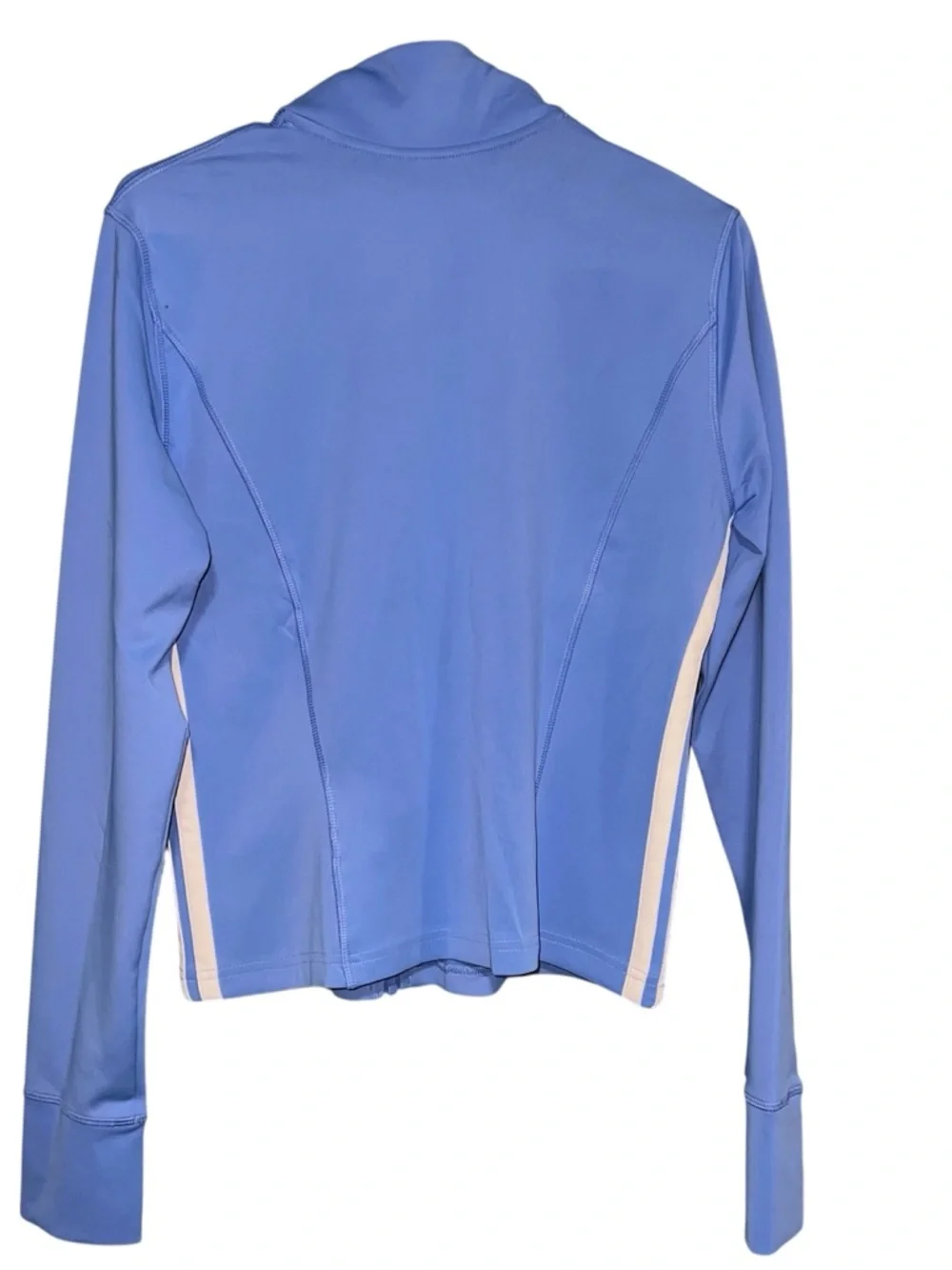 adidas Light Blue Full-Zip Utility Jacket with White Panels